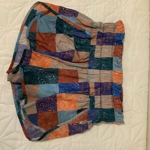 Free People Movement Colorful Patchwork shorts